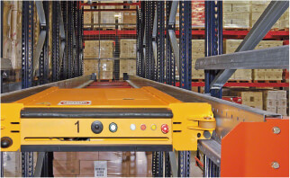 托盤(pán)穿梭車(chē)立庫系統